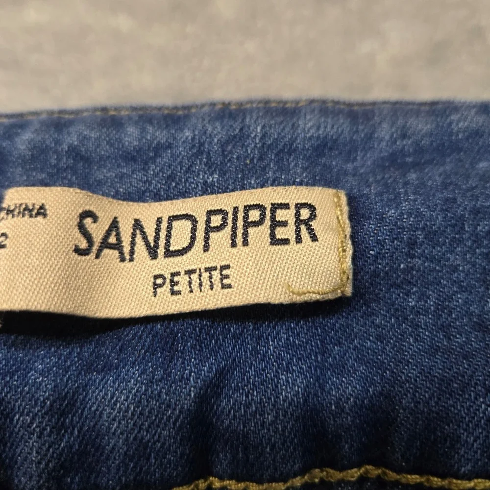 Sandpiper Petite High Rise Skinny Jeans‎ Medium Wash Blue Womens Size 10P 30x26